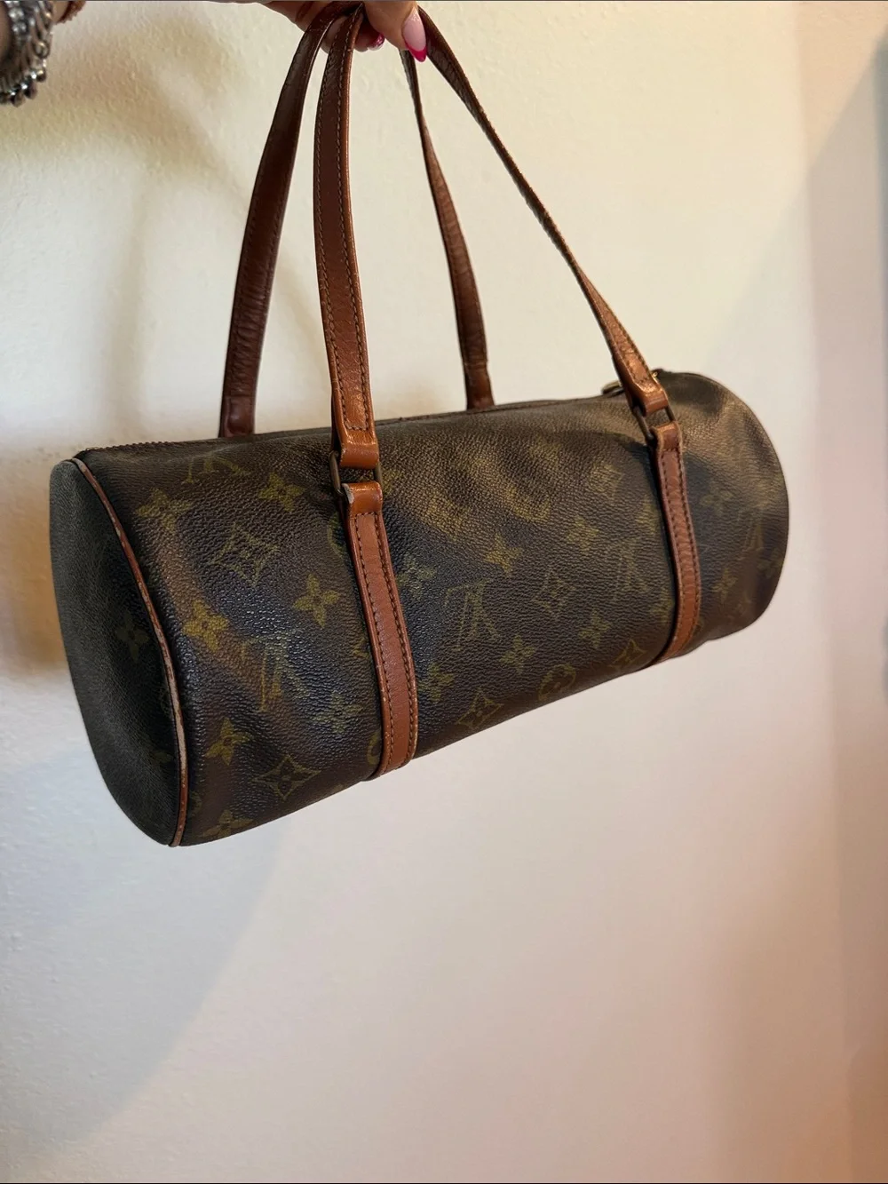 Louis Vuitton papillon Monogram Canvas Barrel handbag